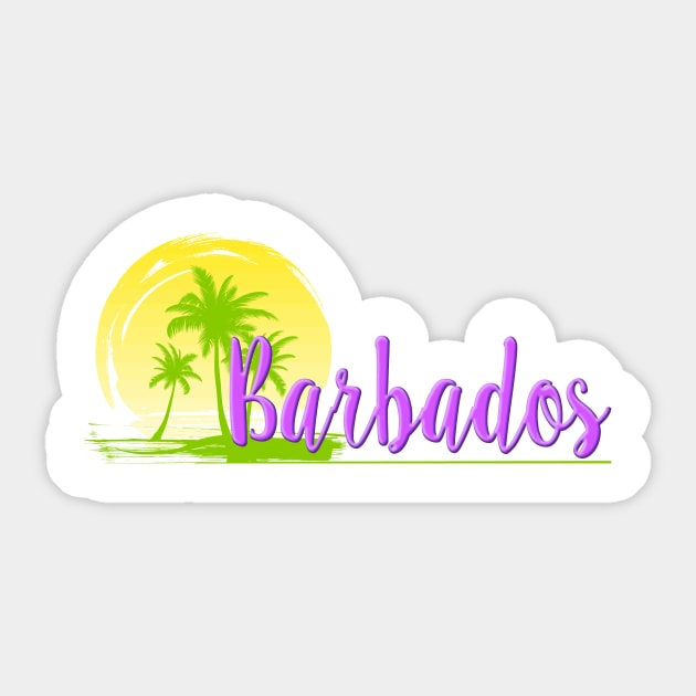 Life's a Beach: Barbados Sticker by Naves